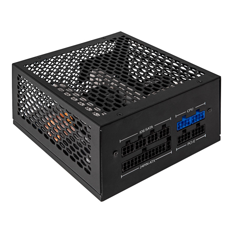 Akyga AK-FL-500 lüfterloses ATX-Netzteil 500 W, vollmodular, 80 PLUS, APFC