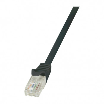 LogiLink CP2033U Cat.6 U/UTP Patchkabel, 1 m, RJ45, Schwarz