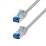 LogiLink CP5012S Cat.6A S/FTP LSZH SlimLine Patchkabel, 0,25 m, grau