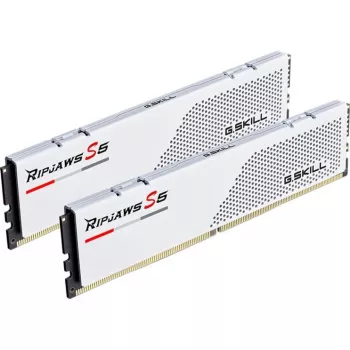 G.Skill Ripjaws S5 F5-5600J3036D32GX2-RS5W DDR5-5600 Speicherkit, 64 GB (2 x 32 GB), weiß