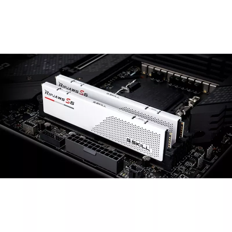 G.Skill Ripjaws S5 F5-5600J3036D32GX2-RS5W DDR5-5600 Speicherkit, 64 GB (2 x 32 GB), weiß