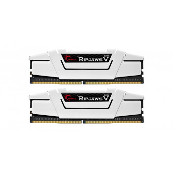 G.Skill Ripjaws V F4-3200C16D-16GVWB DDR4-3200 Speicherkit, 16 GB (2 x 8 GB), CL16, weiß