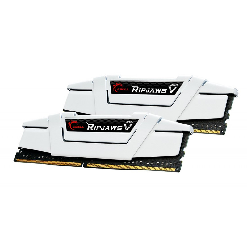 G.Skill Ripjaws V F4-3200C16D-16GVWB DDR4-3200 Speicherkit, 16 GB (2 x 8 GB), CL16, weiß