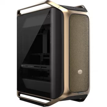 Cooler Master COSMOS Alpha Gold C700-GGNN-S00 PC-Gehäuse, gold/schwarz, gehärtetes Glas