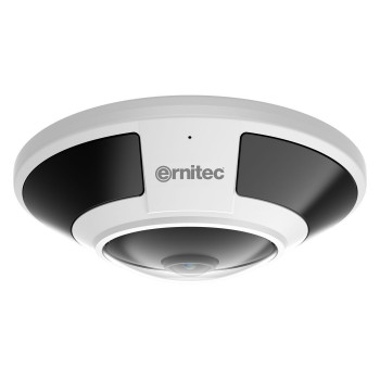 Ernitec Saturn Pro 12MP Fisheye-Überwachungskamera, 15 m, PoE, IP66, IK10, NDAA