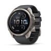 Garmin Fenix 9 Pro inReach Smartwatch, 51 mm, Titangehäuse, Graphit/Schwarz Silikonarmband