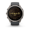 Garmin Fenix 9 Pro inReach Smartwatch, 51 mm, Titangehäuse, Graphit/Schwarz Silikonarmband