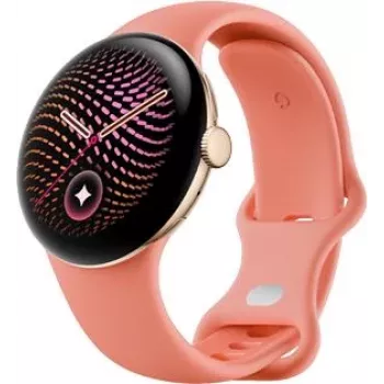 Google Pixel Watch 5 WiFi Smartwatch, 41 mm, Champagne Gold / Canyon, GA10902-DE