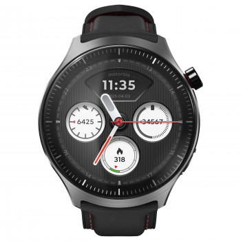 Motorola Moto Watch Ultra LTE Smartwatch, 46 mm, schwarz, PBCX0000SE