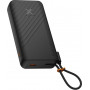 Xtorm XG2E30W201C Powerbank, 30 W, 20.000 mAh, mit integriertem Kabel, schwarz