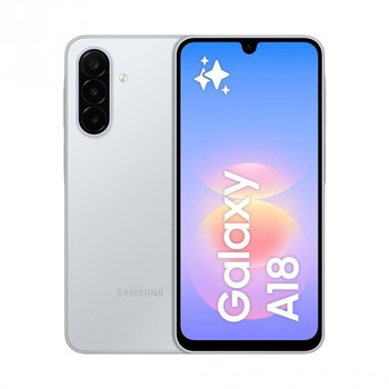 Samsung Galaxy A18 4G SM-A185FZSDEUE Dual-SIM-Smartphone, 4 GB RAM, 128 GB, Silber