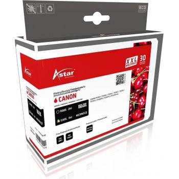 Astar AS70729 Tintenpatronen-Set für Canon PG-560XL + CL-561XL, Schwarz + Farbe