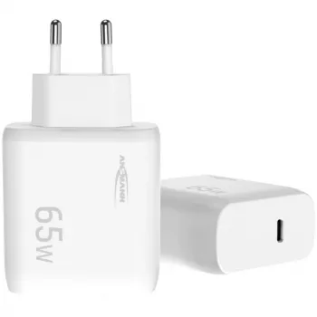 Ansmann Home Charger HC165PD USB-Ladegerät, 1x USB-C, PPS, PD, Quick Charge, 65 W, weiß