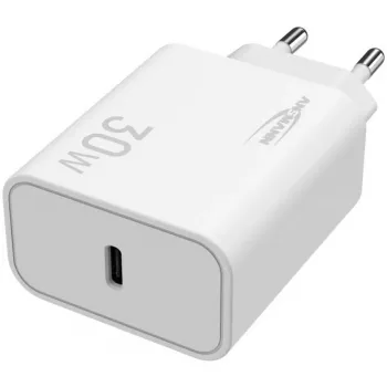 Ansmann Home Charger HC130PD USB-Ladegerät, 1x USB-C, PPS, PD, Quick Charge, 30 W, weiß