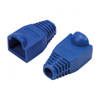 LogiLink MP0066 RJ45-Stecker Knickschutz 6,5 mm, blau (50 Stk.)