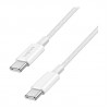 LogiLink CU0341 USB-2.0-Type-C-Kabel, C/M auf C/M, 480 Mbit/s, 60 W, Nylon, weiß, 1 m