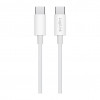 LogiLink CU0341 USB-2.0-Type-C-Kabel, C/M auf C/M, 480 Mbit/s, 60 W, Nylon, weiß, 1 m