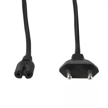 LogiLink CP192 Netzkabel, CEE 7/16 auf IEC C7, schwarz, 1 m