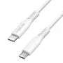 LogiLink CU0241 USB-2.0-Type-C-Kabel, USB-C-Stecker auf Micro-USB-Stecker, 480 Mbit/s, 12 W, weiß, 0,5 m