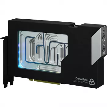 Thermal Grizzly DeltaMate GPU-Wasserkühler für Suprim 5090, schwarz/silber