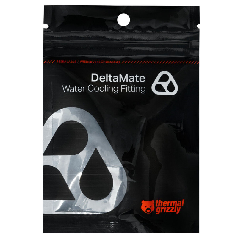 Thermal Grizzly DeltaMate TG-DM-QDC-0010 Schnellkupplung, Stecker, M, schwarz