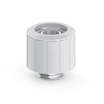Bitspower Artemis BPM-ATCPF-CC3-SL Anschluss gerade, G1/4 Zoll Außengewinde auf 16/10 mm, sandgestrahlt silber
