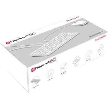 Raspberry Pi 500 DE Desktop-Kit, deutsches Layout (DE), weiß/pink, SC1286