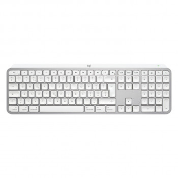 Logitech Master Series MX Keys S for Mac 920-011628 Tastatur, Schweizer Layout (CH), Hellgrau