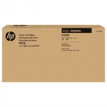 HP SU374A Toner (ehemals Samsung CLT-P406B/ELS), Twin-Pack (2 Stück)