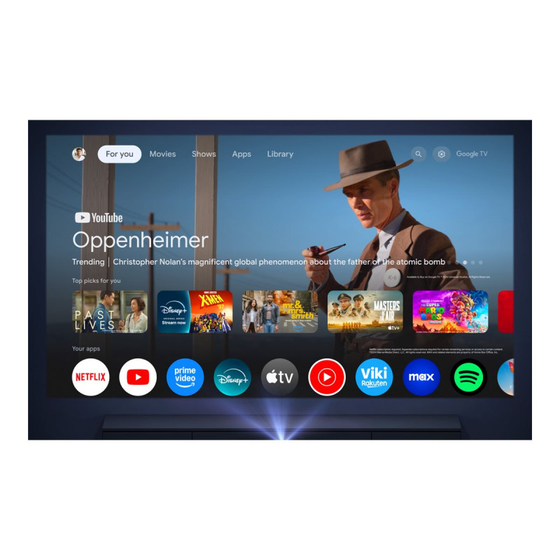 Anker Nebula X1 Pro (D21513F1) Projektor, 4K UHD (3840 x 2160), 3500 ANSI-Lumen, WLAN, schwarz