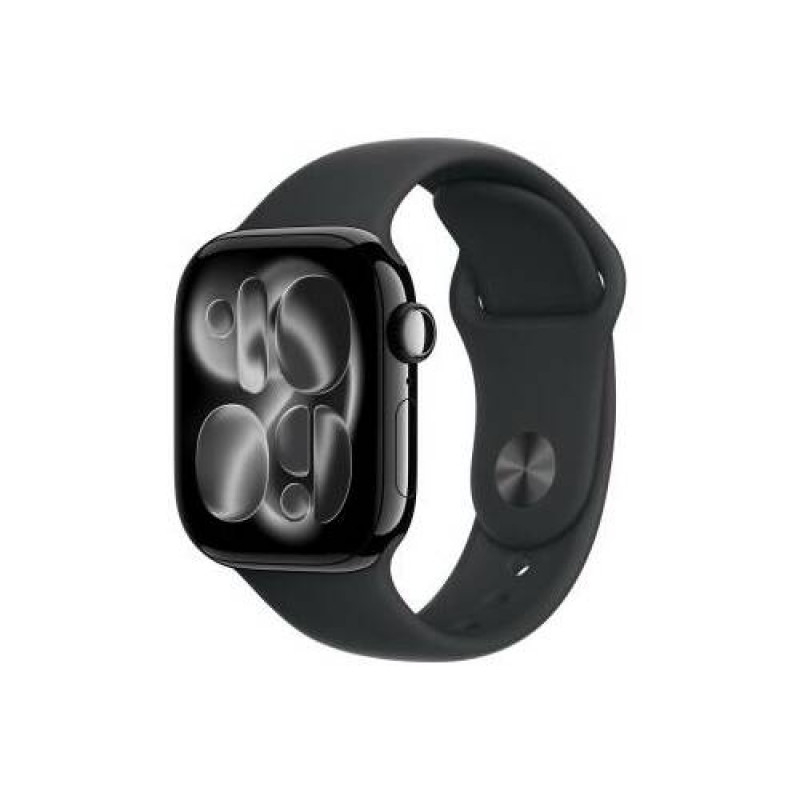 Apple Watch Series 11 Smartwatch 5G, 42 mm Aluminiumgehäuse, S/M, schwarz, MF834QL/A