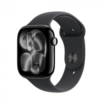 Apple Watch Series 11 Smartwatch 5G, 46 mm Aluminiumgehäuse, M/L, schwarz, MFC44QL/A
