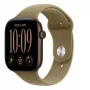 Apple Watch Series 12 GPS Smartwatch, 46 mm, dunkelbronzenes Aluminiumgehäuse, olivfarbenes Sportarmband S/M