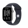 Apple Watch Series 12 Smartwatch, GPS + Cellular, 46 mm, Aluminiumgehäuse in Space Grau, Sportarmband in Marineblau M/L