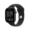Apple Watch Series 12 Smartwatch, GPS + Cellular, 46 mm, Aluminiumgehäuse in Schwarz, Sportarmband in Schwarz M/L