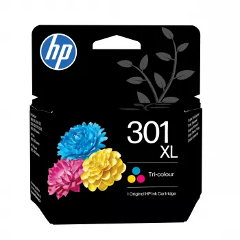 HP 301XL Tintenpatrone, farbig, 300 Seiten