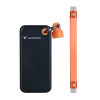 Verbatim Pocket 32285 tragbare SSD, 512 GB, USB 3.2 Typ-C, schwarz/orange