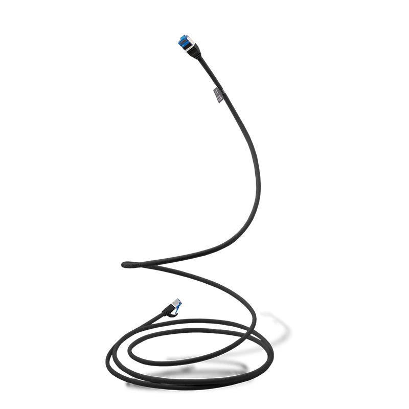 LogiLink CP5013S Patchkabel Cat.6A SLIM S/FTP LSZH, 0,25 m, schwarz, SlimLine