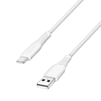 LogiLink CU0254 USB-2.0-Kabel USB-C auf USB-A, 480 Mbit/s, 15 W, weiß, 2 m