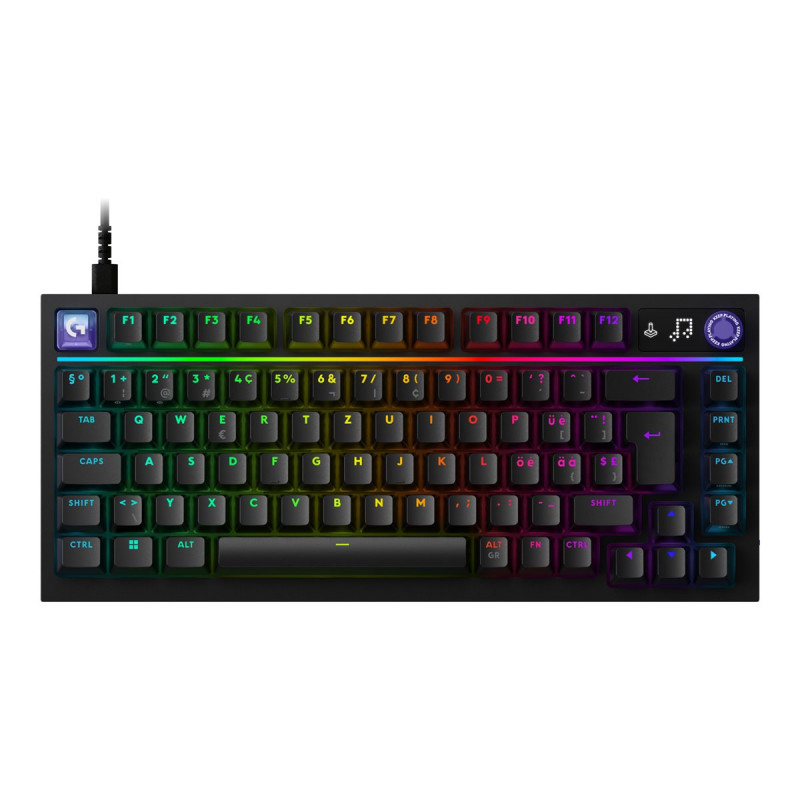 Logitech G316 X 75 Gaming-Tastatur, Schwarz, US International
