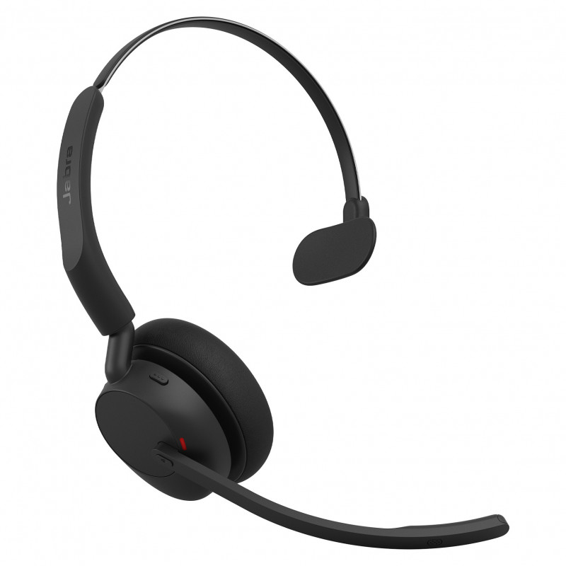Jabra Evolve3 45 Mono UC Headset mit LINK 390c und Ladestation, Schwarz