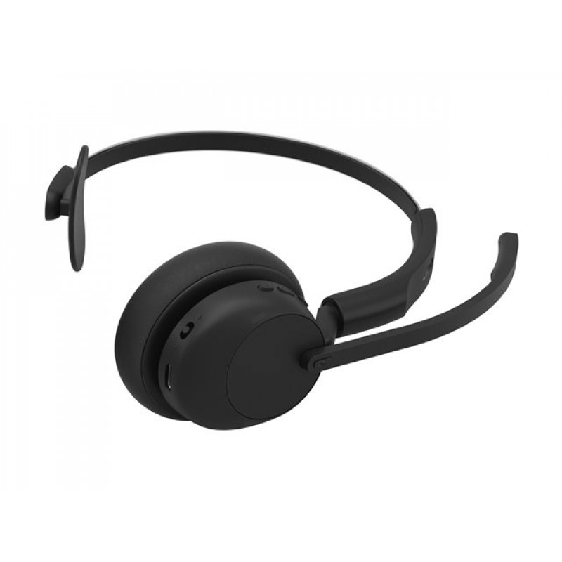 Jabra Evolve3 45 Mono UC Headset mit LINK 390c und Ladestation, Schwarz
