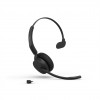 Jabra Evolve3 45 MS Mono Headset mit Link 390c, On-Ear, Bluetooth, schwarz