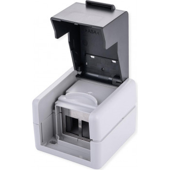 VALUE 25.99.8493 Outdoor-Wandgehäuse für 2 Keystones, grau