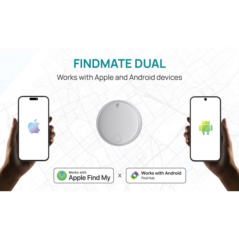 XD Design FindMate Dual RCS Tracker P301.6203, Apple Find My und Android Find Hub, IPX5