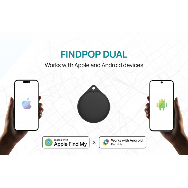 XD Design Connects Findpop Dual Tracker, Apple & Android Find, IPX5, P301.1701