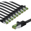 Goobay 69767 CAT 8.1 Patchkabel, S/FTP (PiMF), 5 m, grau (10 Stück)