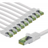 Goobay 69789 CAT-8.1-Patchkabel, GHMT-zertifiziert, S/FTP (PiMF), 5 m, weiß (10 Stk.)