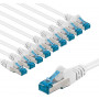 Goobay CAT 6A Patchkabel, S/FTP (PiMF), 3 m, 10er-Set