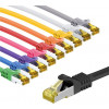 Goobay 69941 Cat.7 S/FTP PiMF Patchkabel, 3 m, Set in 10 Farben